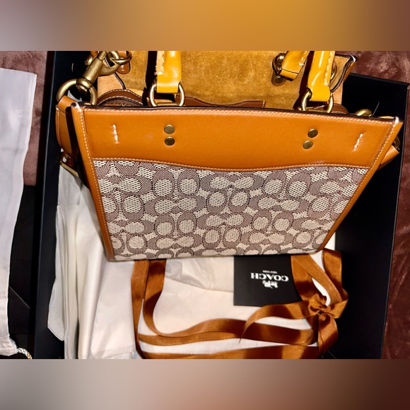 COACH Rogue 25 in Signature Textile Jacquard Handbag - Picture 5 of 16